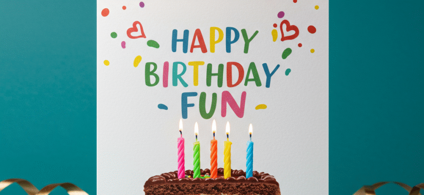 Birthday Card Making Craft Kids Celebrating Friend Family Personalized Greetings Cake Art Fun