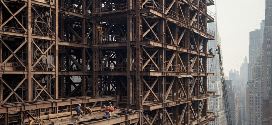 Building the Chrysler Building Art Deco Steel Frame Skyscraper Design