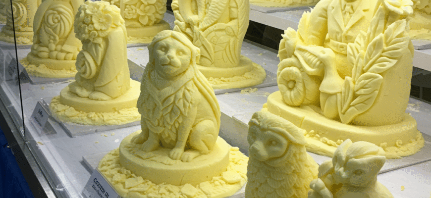 Butter Sculpture Traditions State Fairs Carving Refrigerated Displays Art