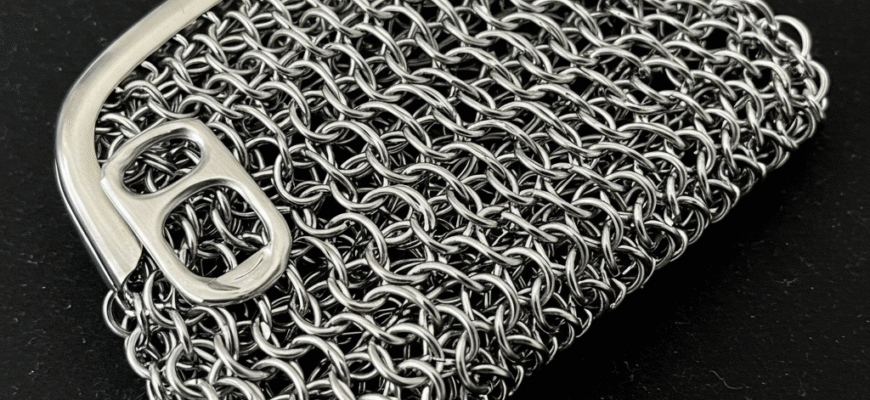 Drinks Can Pull Tab Crafts Chain Maille Purses Jewelry Upcycling Aluminum