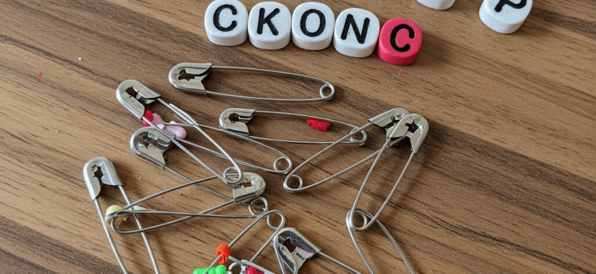 Friendship Pin Craft Kids Safety Pins Beads Letters Exchanging Tokens Friendship School Fun
