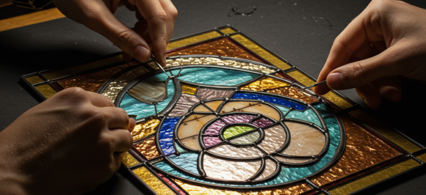 Leading Came Techniques Assembling Stained Glass Panels Copper Foil Method