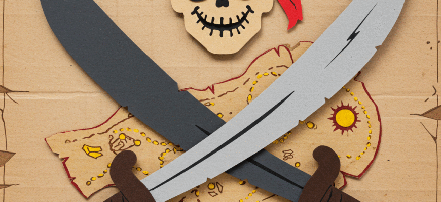 Pirate Craft Ideas for Kids Eye Patches Treasure Maps Cardboard Swords Adventure