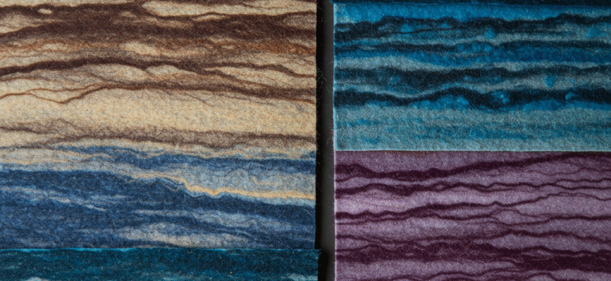 Resist Dyeing Techniques on Felt Creating Patterns Textures Variations