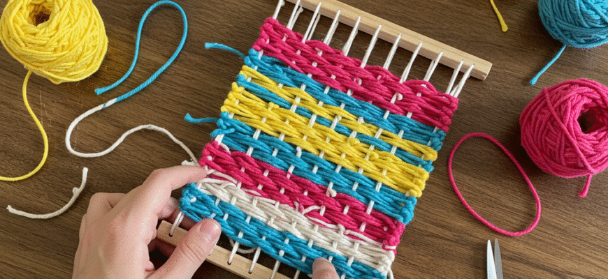 Simple Weaving Crafts for Kids Using Cardboard Looms Yarn Paper Strips Fine Motor Art