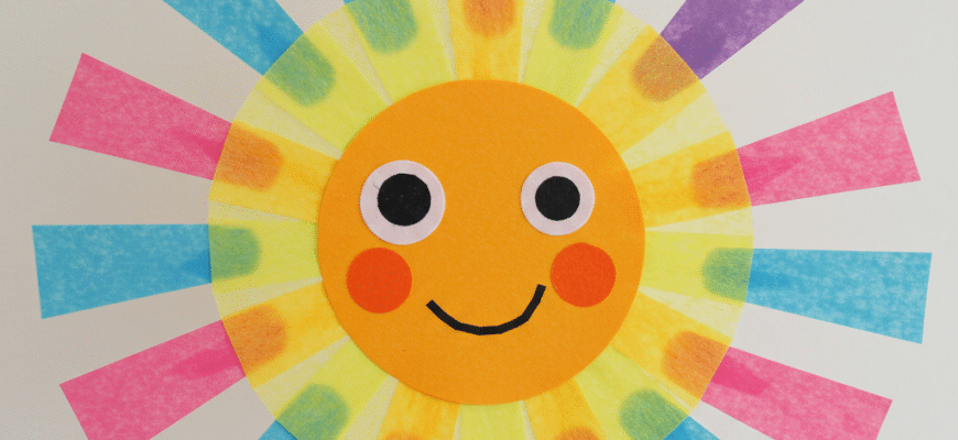 Sun Catcher Crafts for Kids Using Tissue Paper Contact Paper Plastic Lids Fun