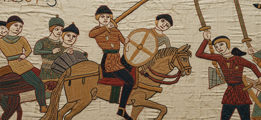 The Bayeux Tapestry Embroidered Narrative Chronicling Historical Events