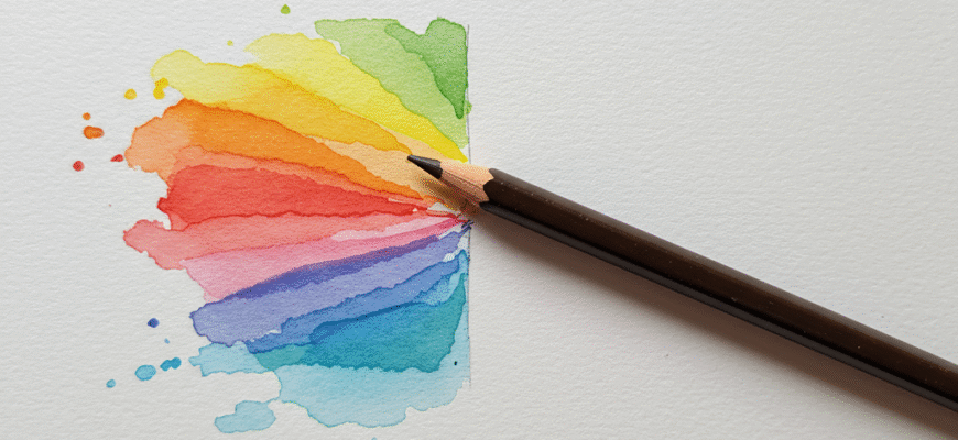 Watercolor Pencils Combining Drawing and Painting