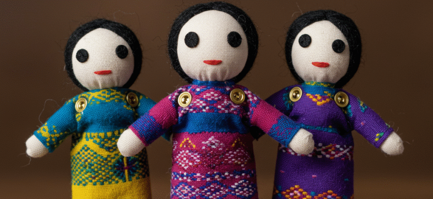 Worry Dolls Craft Tradition Guatemala Making Small Dolls Tell Troubles Kids Comfort